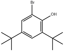 2-溴-4,6-二-叔-丁基苯酚 结构式