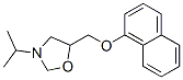 3-isopropyl-5-(1-naphthoxymethyl)oxazolidine 结构式