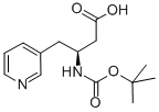 BOC-S-3-氨基-4-(3-吡啶基)丁酸 结构式