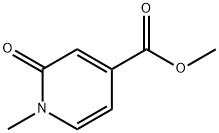 1,2-二氢-1-甲基-2-氧代-4-吡啶羧酸甲酯 结构式