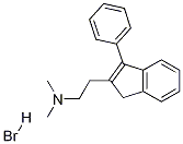 N,N-DiMethyl-3-phenyl-1H-indene-2-ethanaMine HydrobroMide 结构式