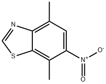 Benzothiazole, 4,7-dimethyl-6-nitro- (9CI) 结构式