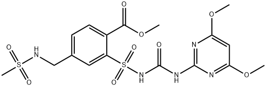 甲磺胺磺隆 结构式