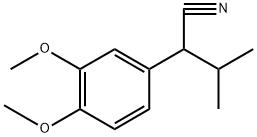 3-甲基-2-(3,4-二甲氧基苯基)丁腈 结构式