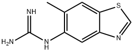 Guanidine, (6-methyl-5-benzothiazolyl)- (9CI) 结构式