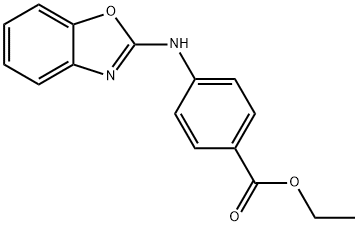 4-(苯并[D]噁唑-2-基氨基)苯甲酸乙酯 结构式