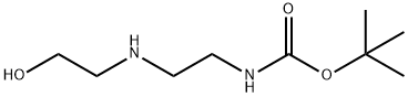 N-叔丁氧羰基-2-(2-氨基乙基氨基)乙醇 结构式