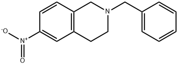 2-苄基-6-硝基-1,2,3,4-四氢异喹啉 结构式