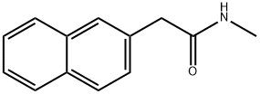 N-甲基-2-(萘-2-基)乙酰胺 结构式