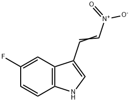 5-Fluoro-3-(2-nitrovinyl)indole 结构式