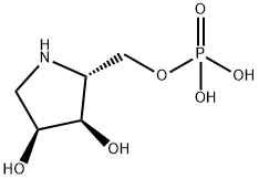 3,4-Pyrrolidinediol, 2-[(phosphonooxy)methyl]-, (2R,3R,4S)- (9CI) 结构式