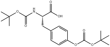 N,O-双[(叔丁氧基)羰基]-L-酪氨酸 结构式