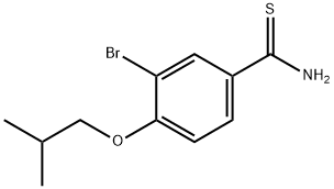 3-溴-4-异丁氧基硫代苯甲酰胺 结构式