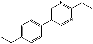 Pyrimidine, 2-ethyl-5-(4-ethylphenyl)- (9CI) 结构式