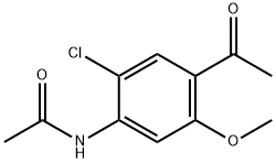 4-乙酰氨基-5-氯-2-甲氧基苯甲酸 结构式