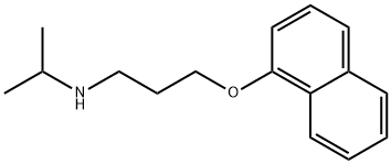 N-(1-Methylethyl)-3-(1-Naphthalenyloxy)-1-Propanamine 结构式