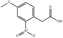 2-硝基-4-甲氧基苯乙酸 结构式