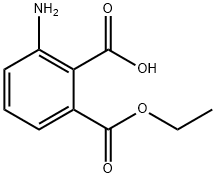 3-氨基-1,2-苯二羧酸 1-乙酯 结构式