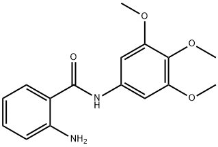 2-氨基-N-(3,4,5-三甲氧基苯基)苯甲酰胺 结构式