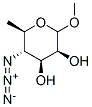 methyl 4-azido-4,6-dideoxymannopyranoside 结构式