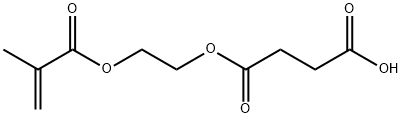 琥珀酸单[2-[(2-甲基-丙烯酰基)氧]乙基]酯 结构式
