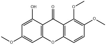 1-羟基-3,7,8-三甲氧基口山酮 结构式