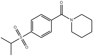 1-[p-(Isopropylsulfonyl)benzoyl]piperidine 结构式