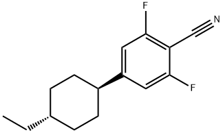 2,6-二氟-4-(反式-4-乙基环己基)苯甲腈 结构式