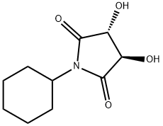 2,5-Pyrrolidinedione, 1-cyclohexyl-3,4-dihydroxy-, (3R,4R)- (9CI) 结构式