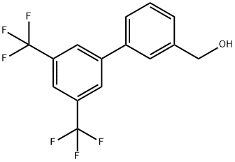 [3',5'-DI-(TRIFLUOROMETHYL)-BIPHENYL-3-YL]-METHANOL 结构式