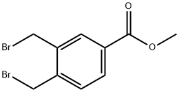 3,4-双(溴代甲基)苯甲酸甲酯 结构式