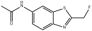 Acetamide, N-[2-(fluoromethyl)-6-benzothiazolyl]- (8CI) 结构式