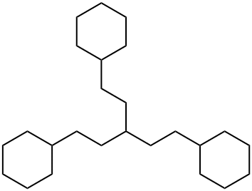 1,5-Dicyclohexyl-3-(2-cyclohexylethyl)pentane 结构式