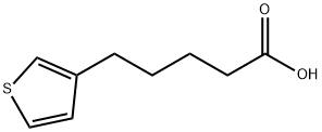 5-(噻吩-3-基)戊酸 结构式