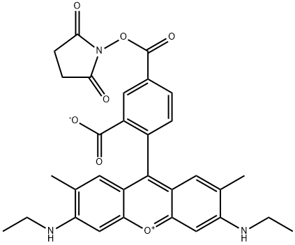 5-羧基罗丹明 6G 琥珀酰亚胺酯 结构式