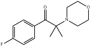 1-(4-氟苯基)-2-甲基-2-吗啉基-1-丙酮 结构式