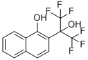 2-(1,1,1,3,3,3-六氟-2-羟基丙烷-2-基)萘-1-醇 结构式