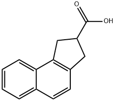 2,3-DIHYDRO-1H-CYCLOPENTA[A]NAPHTHALENE-2-CARBOXYLIC ACID 结构式