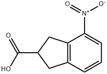 4-硝基茚满-2-羧酸 结构式