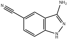 3-氨基-1H-吲唑-5-甲腈 结构式