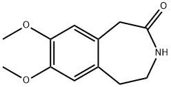 7,8-二甲氧基-1,3,4,5-四氢苯并氮杂卓-2-酮 结构式