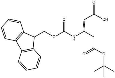Fmoc-L-beta-glutamic acid 5-tert-butyl ester 结构式