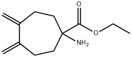 Cycloheptanecarboxylic acid, 1-amino-4,5-bis(methylene)-, ethyl ester (9CI) 结构式