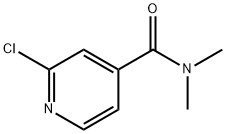 2-氯-N,N-二甲基吡啶-4-甲酰胺 结构式