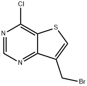 7-(BROMOMETHYL)-4-CHLOROTHIENO[3,2-D]PYRIMIDINE 结构式