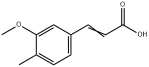 3-(3-甲氧基-4-甲基苯基)丙烯酸 结构式