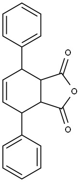 4,7-diphenyl-3a,4,7,7a-tetrahydroisobenzofuran-1,3-dione 结构式