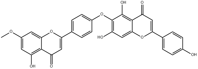 新柳杉双黄酮 结构式