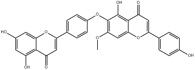 异柳杉双黄酮 结构式