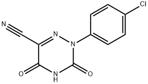 2-(4-氯苯基)-3,5-二氧代-2,3,4,5-四氢-1,2,4-三嗪-6-甲腈 结构式